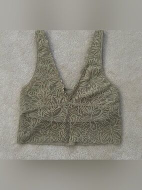 Aerie Olive Green Dainty Bra Top Bralette